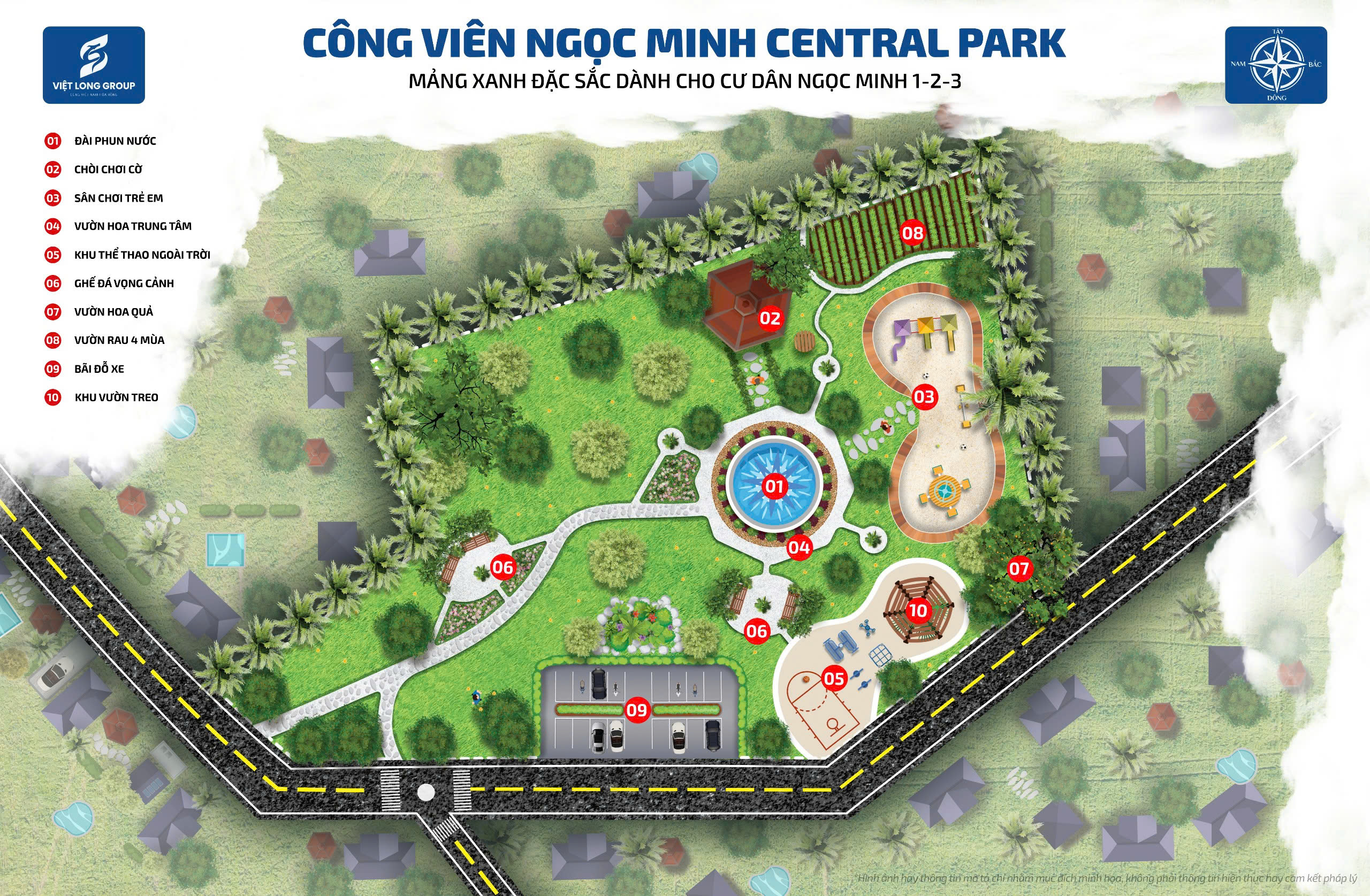 CÔNG VIÊN NGỌC MINH CENTRAL PARK – MẢNG XANH ĐẶC SẮC DÀNH CHO CƯ DÂN NGỌC MINH 1-2-3